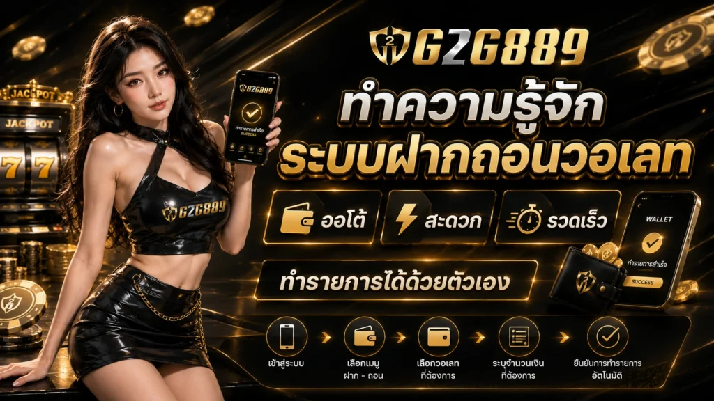 g2g889 ฝากถอนวอเลทออโต้